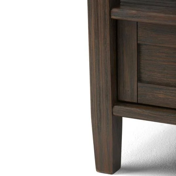 Simpli Home Warm Shaker End Table in Farmhouse Brown