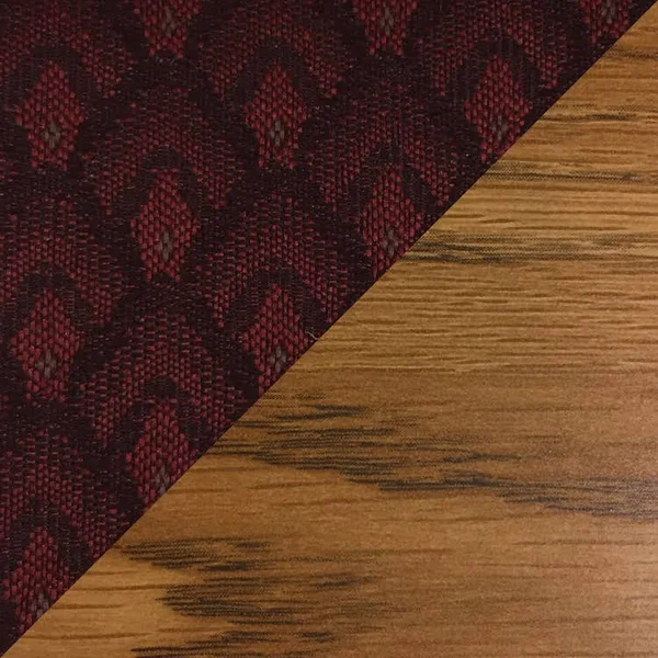 Wooden Mallet DW2-3 Valley 3-Seat Sofa, Medium Oak/Cabernet Burgundy