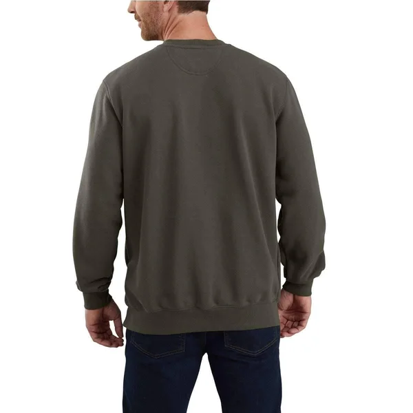 Carhartt Men's Crewneck Pocket Sweatshirt (3XL Black)