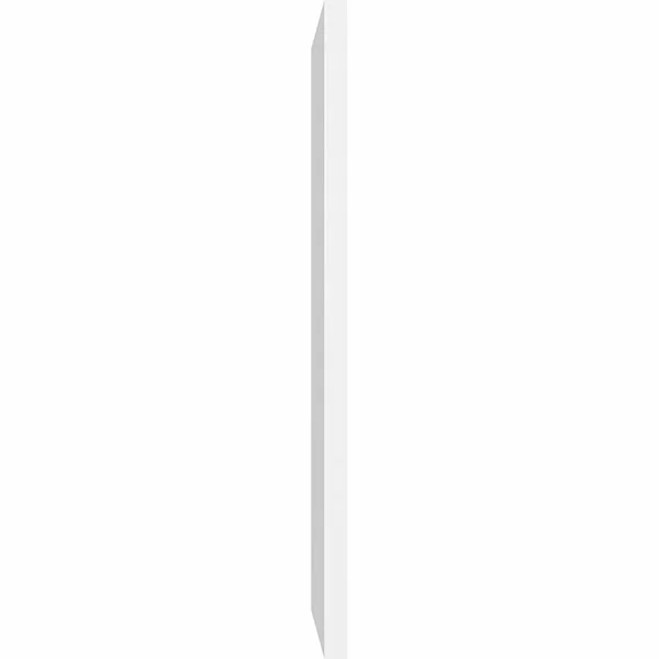 Ekena Millwork GVPVE24X2601SN 24x22W x 26x22H Vertical Surface Mount PVC Gable Vent: Non-Functional - w/ 3-1/2x22W x 1x22P Standa