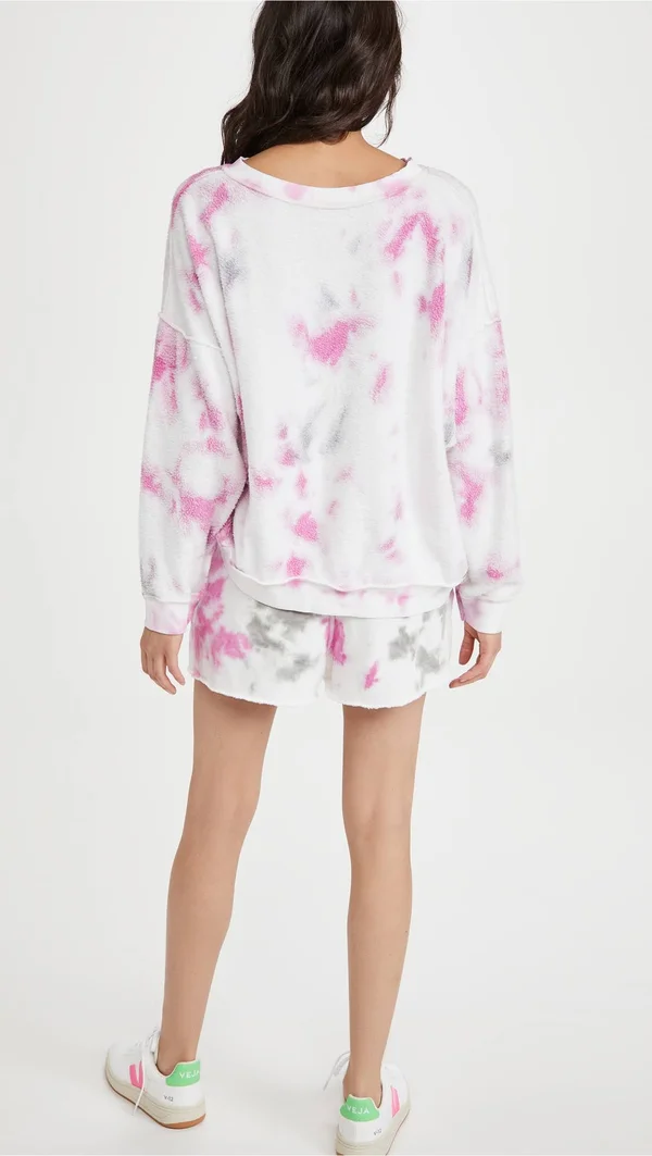 Free People Sweaters - Free People Kelly Washed Tie Dye Sweatshirt Set, Color: Pink, Size: M, Studiostyles20&s Closet