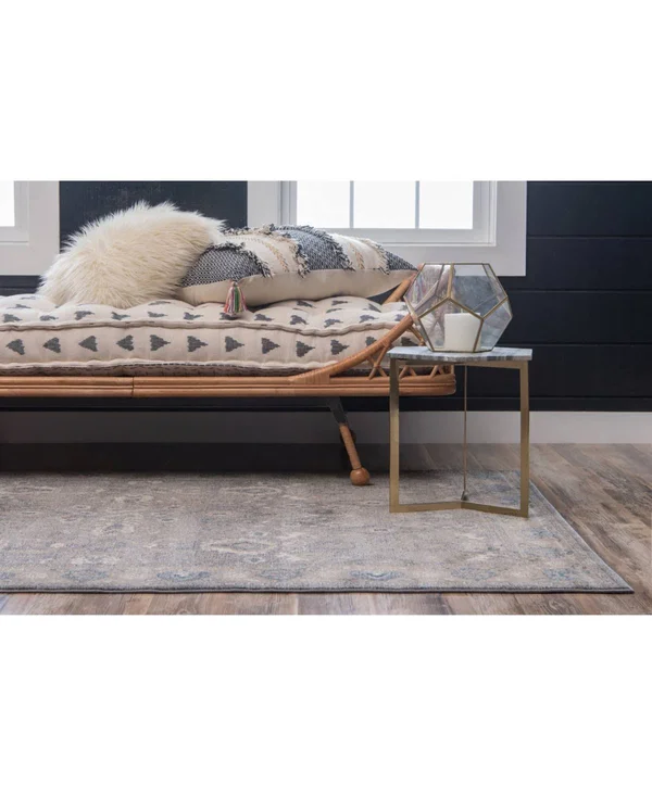 Unique Loom Gaisberg Salzburg Area Rug - 8& x 11& (Gray)