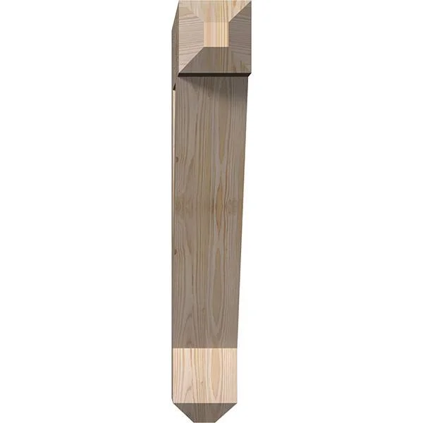 Ekena Millwork BKT06X30X34TRA04SDF 5 1/2x22W x 30x22D x 34x22H Traditional Craftsman Smooth BRACKET, Douglas Fir