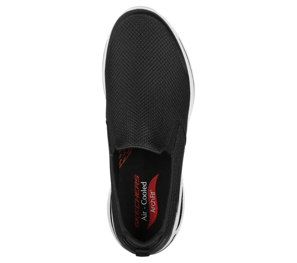 Skechers Men's GOwalk Arch Fit - Togpath Slip-On Walking Shoes - Black, 8.0