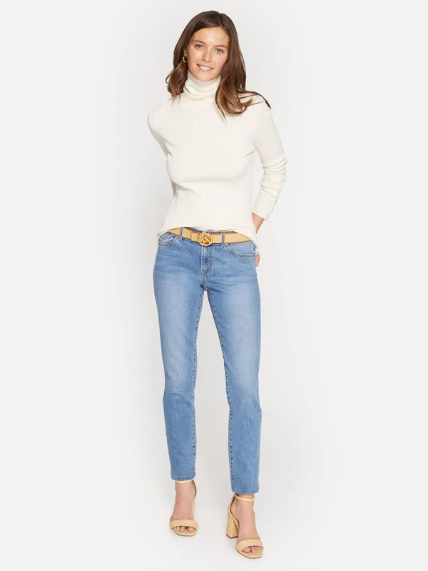J.Mclaughlin Women's Arlette Turtleneck White Solid - Size Medium
