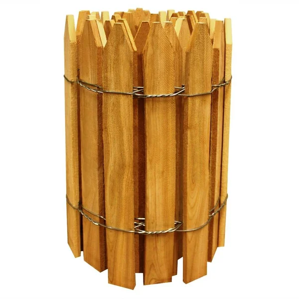 Cedar Wooden Garden Picket Fence 8 ft x 16 in (5 Pack) RC28C-5C, Greenes Fence