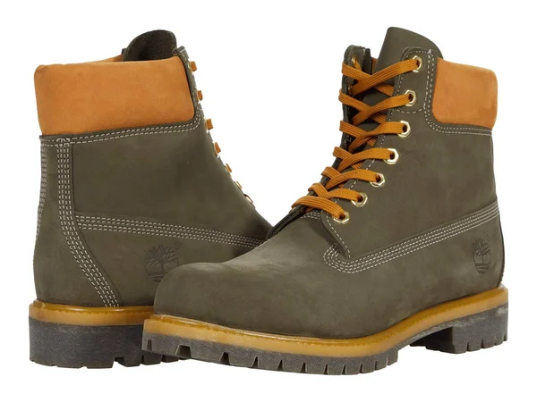 Timberland Men 6-Inch Premium Waterproof Boots Green 9.5