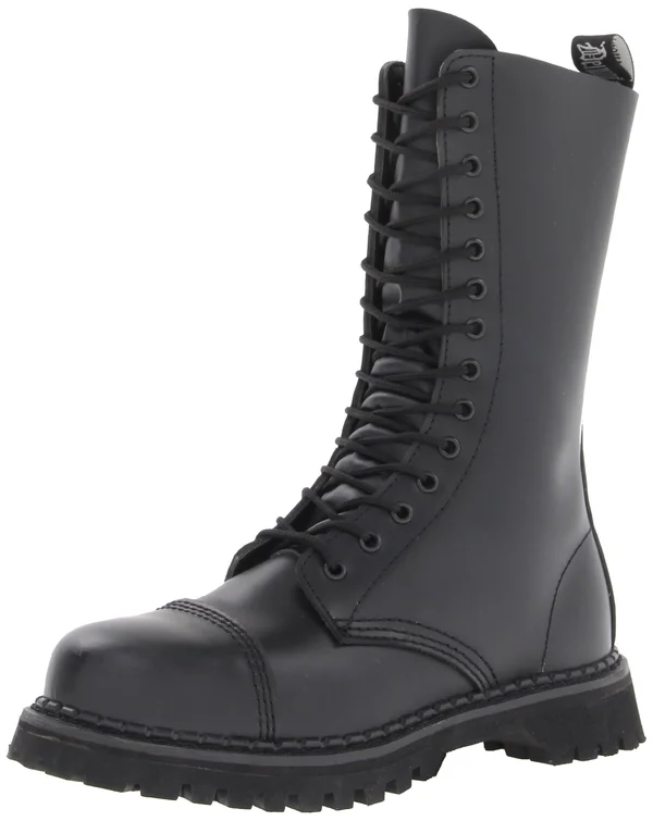 Demonia - Rocky-14 7, Black Leather