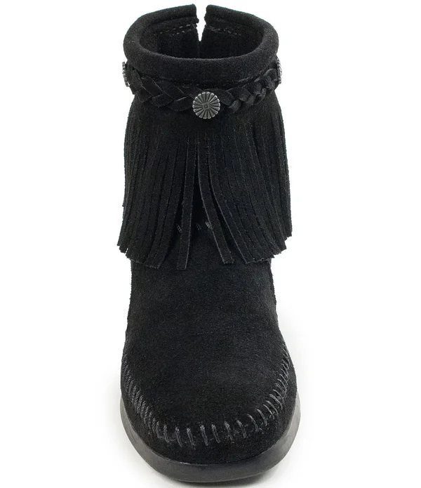 Minnetonka Women's Hi Top Back Zip Brown Boot 6.5 M