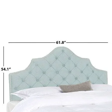 Safavieh Arebelle Sky Blue Twin Tufted Headboard