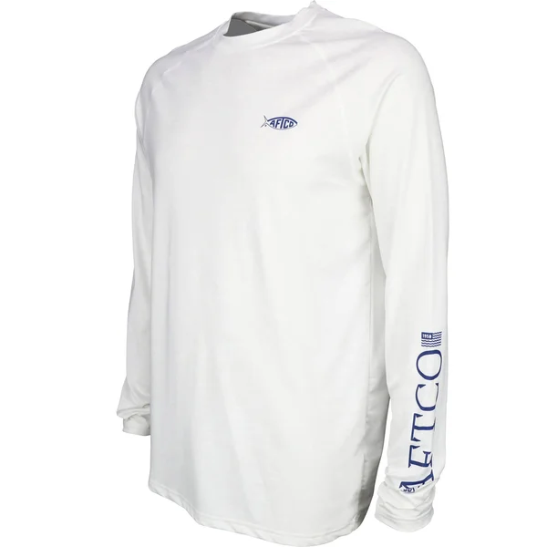 Men's Yurei Air-O-Mesh Long Sleeve Performance Shirt - White, M, Mountain High Outfitters