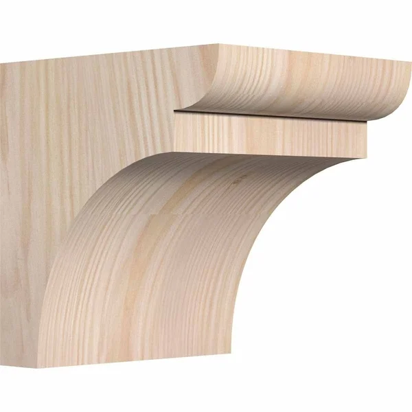 Ekena Millwork COR06X06X06YOR00SDF 5 1/2x22W x 6x22D x 6x22H Yorktown Smooth Corbel, Douglas Fir