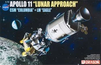 Dragon Models 1/72 Apollo 11 Lunar Approach - CSM Columbia + Lm Eagle