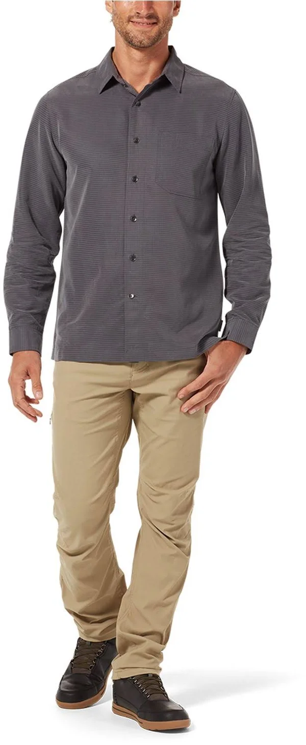 Royal Robbins - Men’s Desert Pucker Dry Long Sleeve - S - Sea Pine