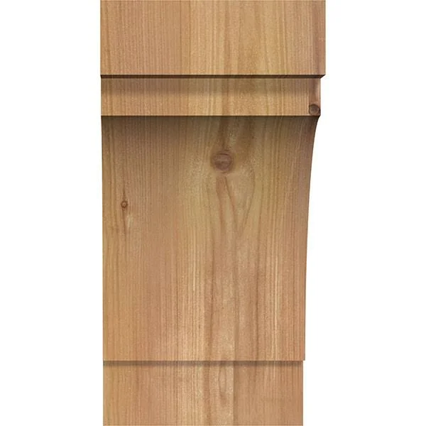 6x22W x 8x22D x 12x22H Merced Rough Sawn Brace, Western Red Cedar