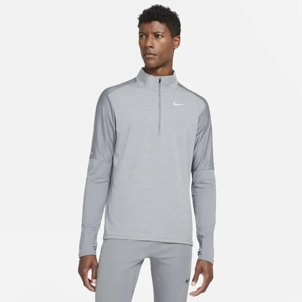 Nike Men's Dri-Fit Element Half-Zip Running Top - Smoke Grey