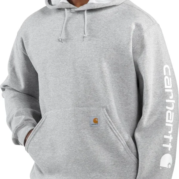 Carhartt Men's Midweight Hooded Logo Sleeve Sweatshirt