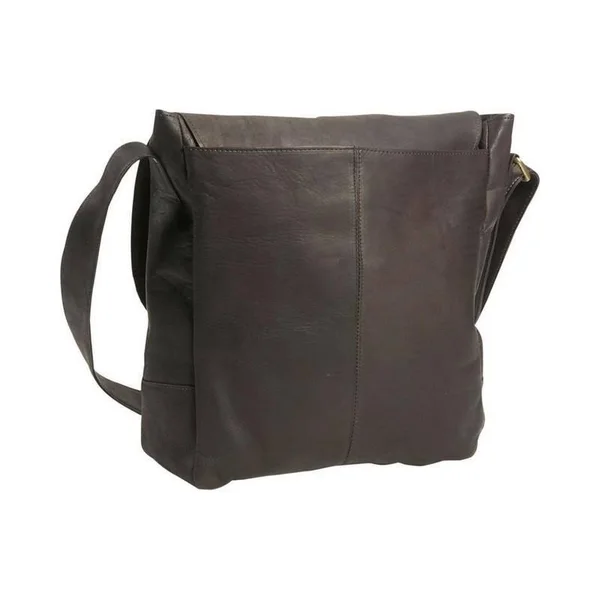 David King & Co Vertical Laptop Messenger Bag (Cafe)