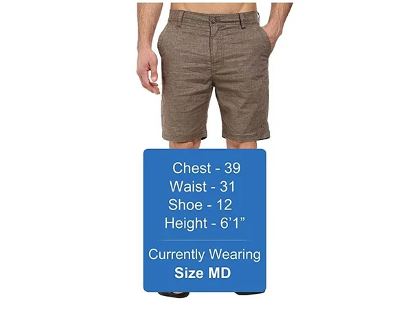 Prana Men's Furrow 8in Short - 32 - Mud