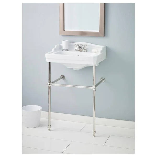 Cheviot Essex 553-WH-1/575-PN Console Lavatory - Polished Nickel
