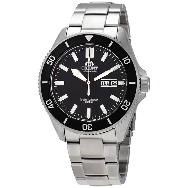 Orient RA-AA0008B19B Kanno Men's Automatic Watch; Black Dial; 43 mm Stainless Steel Bracelet