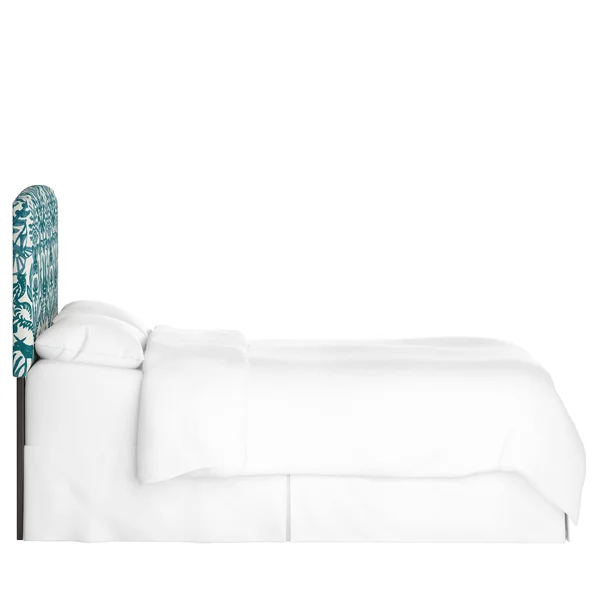 King Upholstered Headboard Animal Print Teal/Cream - Opalhouse