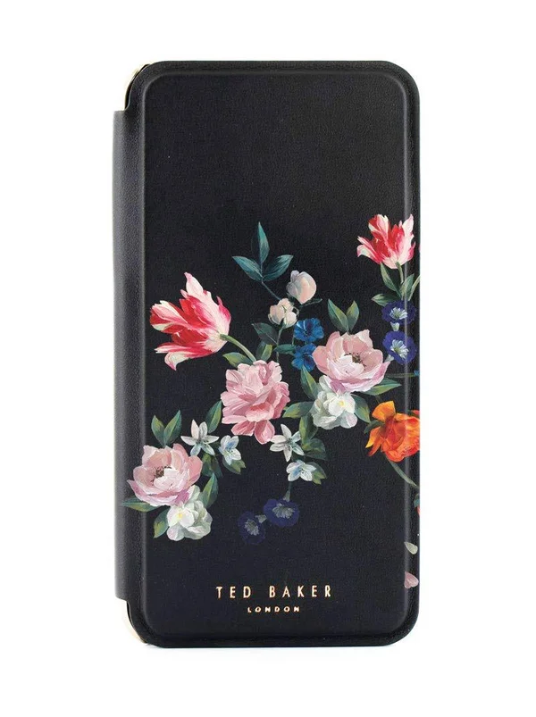 Ted Baker SKYLIA Mirror Case for iPhone 11 - Sandalwood, Black Silver
