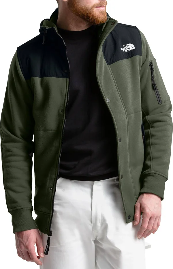 The North Face Men's Sherpa-Lined Rivington Fleece Jacket - Small, Green