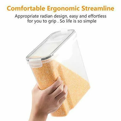 SODPE 6 Pack Cereal Containers Storage Set - BPA Free - Airtight Food Storage Container with Lids, 135.2oz for Snacks, Sugar, Ri