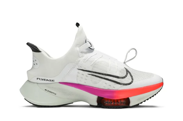 Nike Air Zoom Tempo Next% Flyease White Flash Crimson - Size 8.5 Men