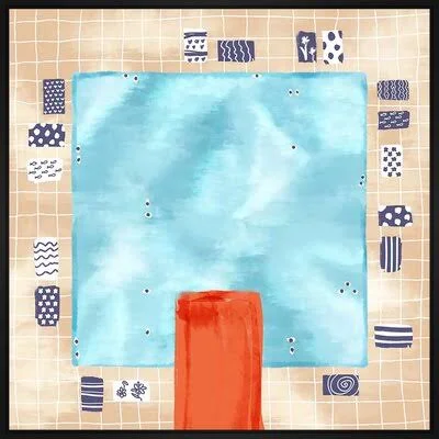 Old Table to Eat - Picture Frame Painting Print on Canvas JBass Grand Gallery Collection