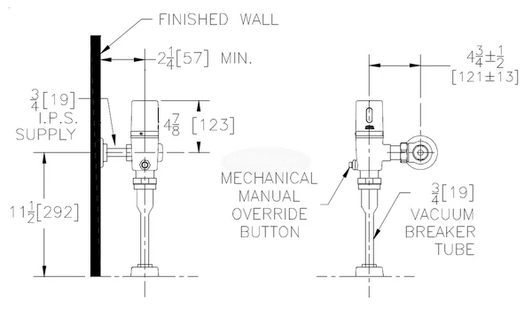Zurn Sensor Piston Flush Valve - ZTR6203-WS1-LL