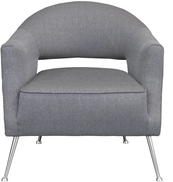 Armen Living Lyric Contemporary Accent Chair Gray
