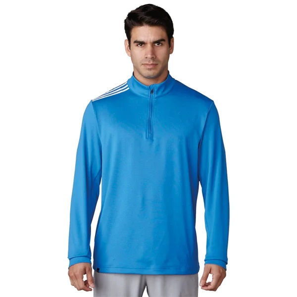 Adidas 3 Stripes Classic 1/4 Zip Golf Pullover 2017 Blast Blue Small