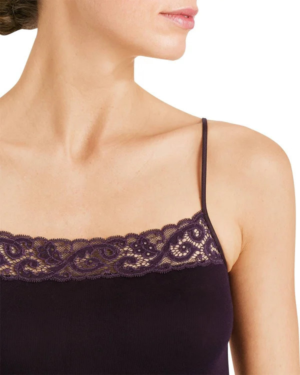 Hanro Moments Spaghetti Camisole - Black (1484) S