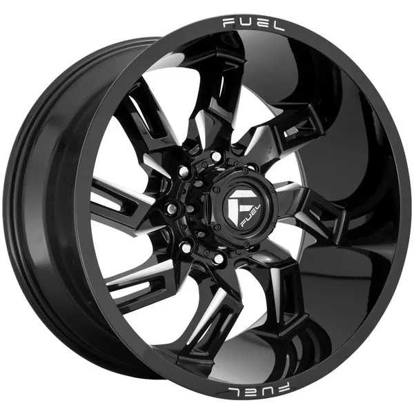 Fuel D747 Lockdown Gloss Black Milled 22x10 8x6.5 -18mm (d74722008247)