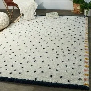 Carson Carrington Isleryd Moroccan Shag Area Rug (7&10x22 x 10& - Navy) - Blue