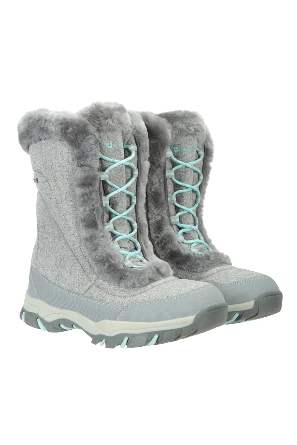 Mountain Warehouse Ohio Womens Snow Boots - Grey, Size 6