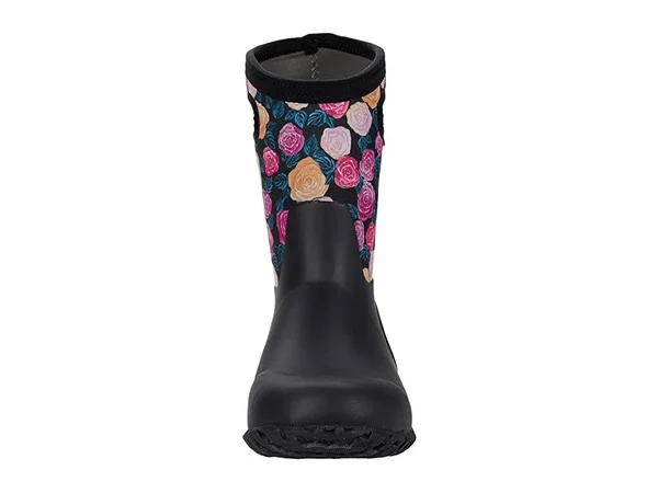Bogs Kids& York Water Roses Boot - 13 - Black Multi