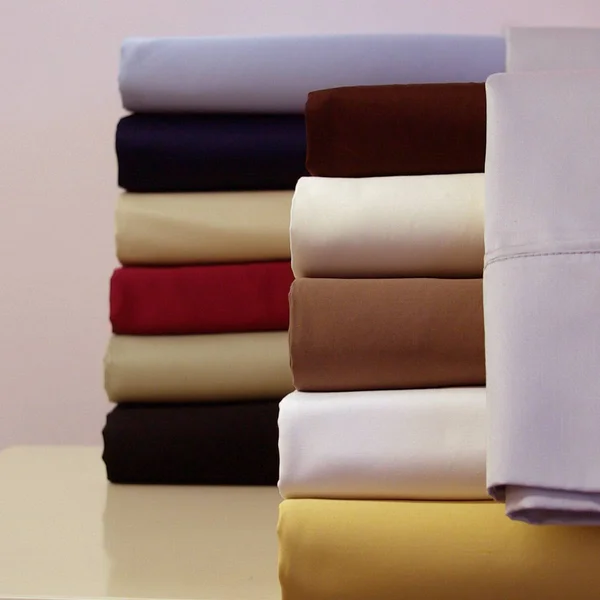 Royal Tradition Attached Waterbed Sheet Set - Solid 300 Thread Count King/Calking Waterbed - Linen