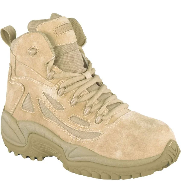 Reebok Men's Rapid Response RB Stealth 6-Inch Composite Toe Side Zip Boots - Desert Tan