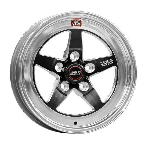 Weld S71 15x9.33, 5x4.5 BP, 4.5in. BS Black Wheel (Low Pad) - Non-Beadlock - 71LB-509A45A