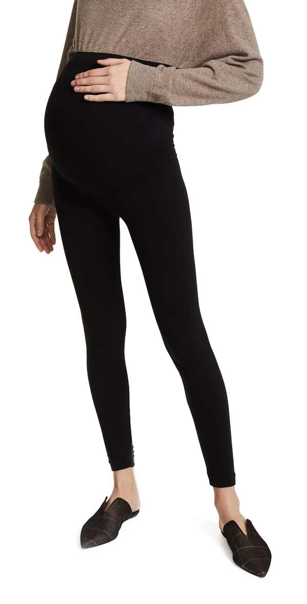 Spanx Mama Look at Me Now Seamless Leggings - Very Black