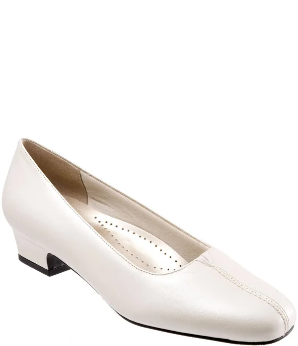Trotters Women's Doris Pumps - White - 7S