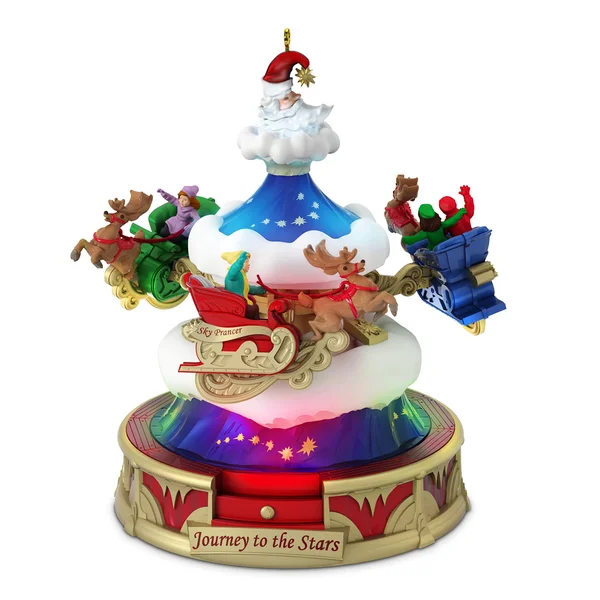 2018 Hallmark Keepsake - Christmas Carnival Journey to The Stars Musical Ornament with Light and Motion