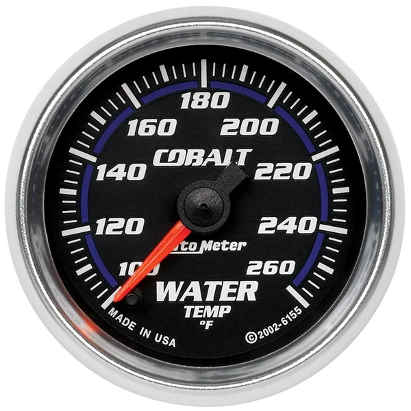 Autometer 7955 Cobalt Electric Water Temperature Gauge