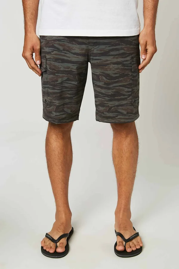 O&Neill Trvlr 20x22 Cargo Hybrid Shorts Men's Camo - 36