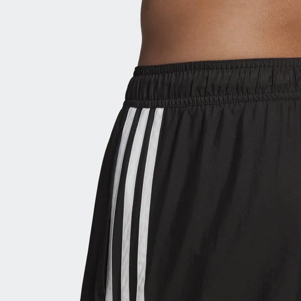 Adidas Men's 3-Stripes CLX Swim Shorts-Black Xs