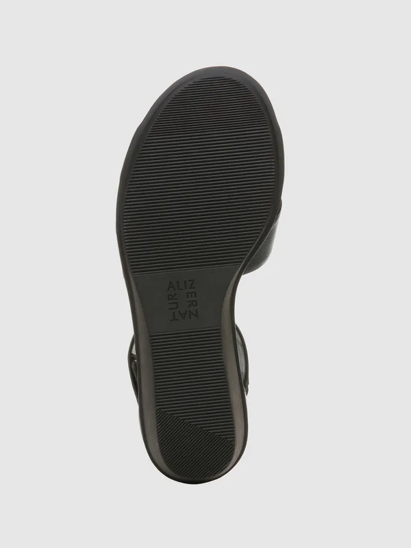 Naturalizer Riviera Wedge Sandal - Black - 5.5 M