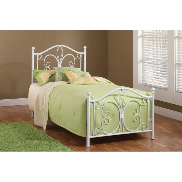 Hillsdale 1687BTW Ruby Bed Set - Twin - Rails Not Included Textured White